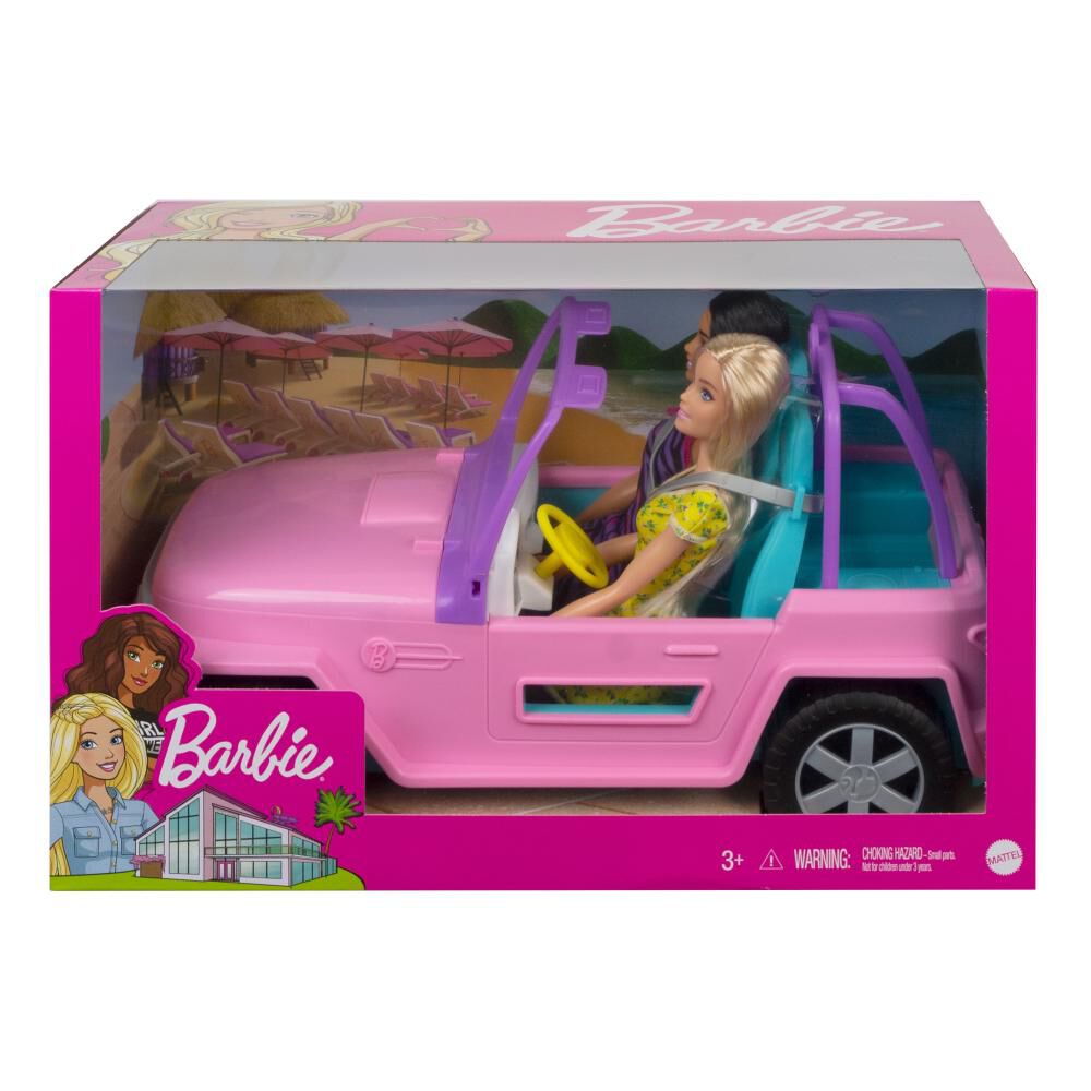 Jeep Con Muñeca Barbie Gvk02 image number 2.0