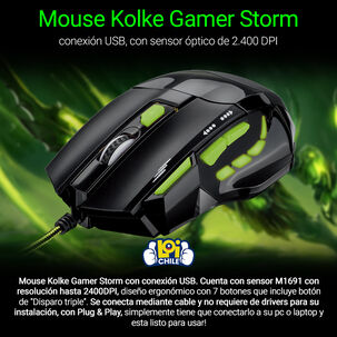 Mouse Gamer Kolke Storm Led Multicolor