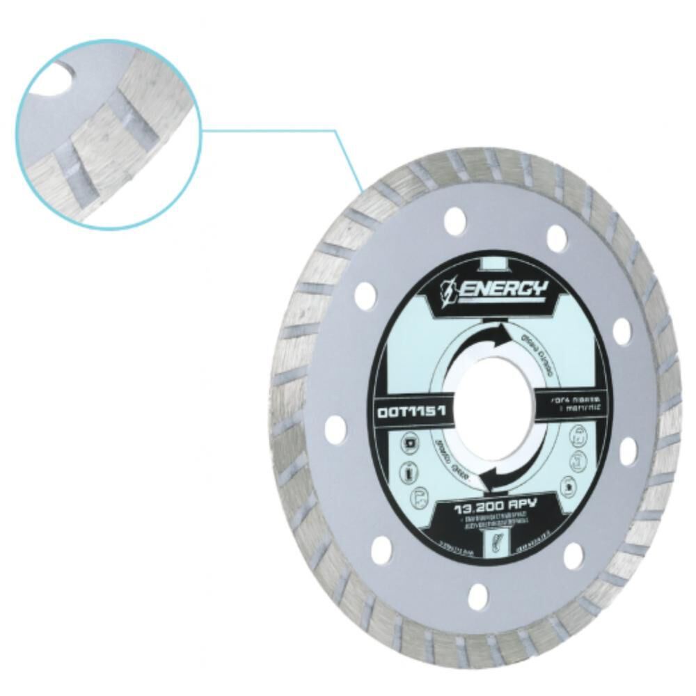 Disco Diamantado Turbo 4 1/2 X 7/8" Granito-marmol image number 3.0