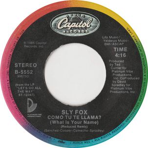 Sly Fox - Let's Go All The Way | 7" Single Vinilo Usado