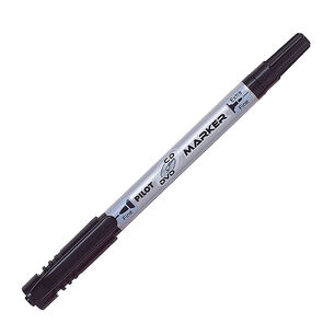 Marcador Permanente Cd/dvd Doble Punta Negro Pilot
