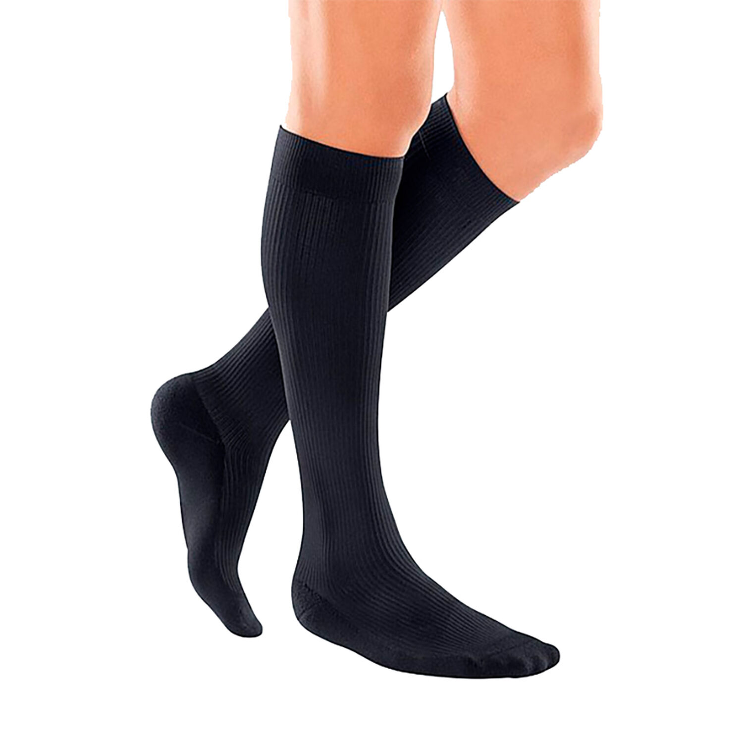 Calcetines De Compresi&oacute;n De Hombre, Para Viaje-negro-talla S-medi image number 1.0