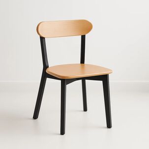 Silla Fresno De Madera - Negra
