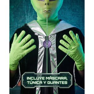 Disfraz Alien Marciano M&iacute;stico Stardy Infantil Para Ni&ntilde;os Verde Cosplay Extraterrestres Espacial Ideal Para Fiesta, Halloween