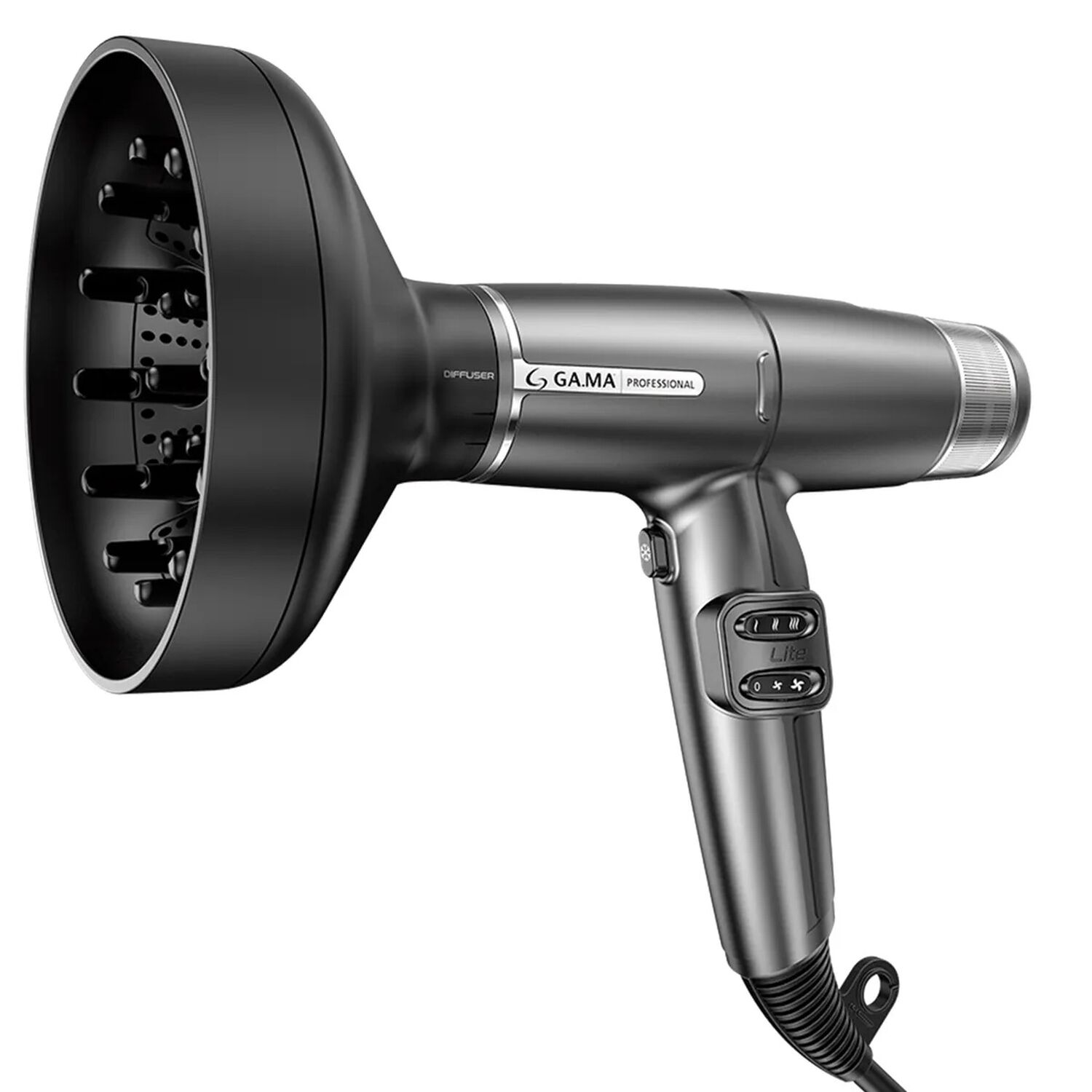 Secador Profesional Iq Lite 110 Mil Rpm 1500w Dual Filter Color Plata Gama image number 5.0