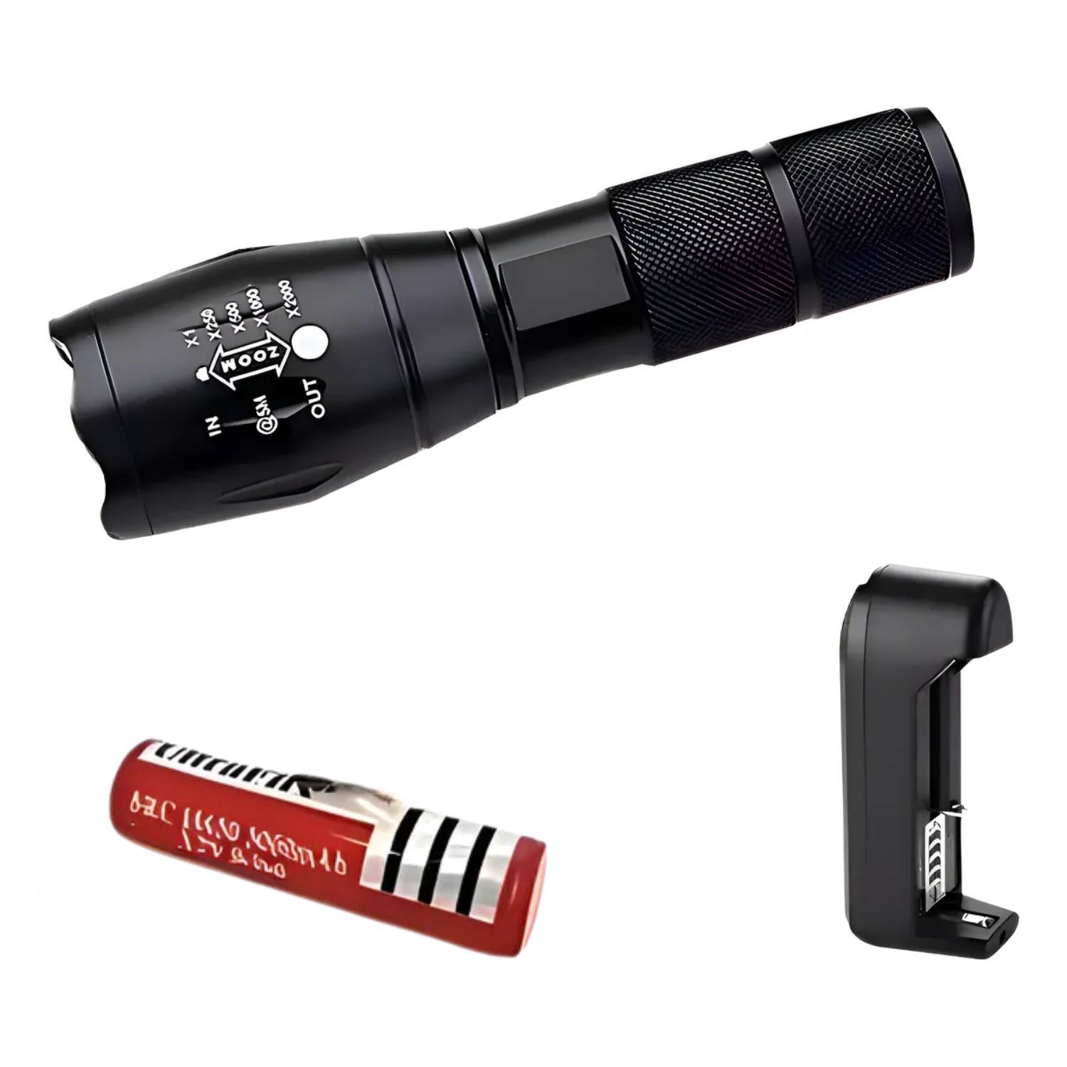 Linterna Led Cree Xml-t6 2000 Lumenes Recargable Cargador image number 0.0