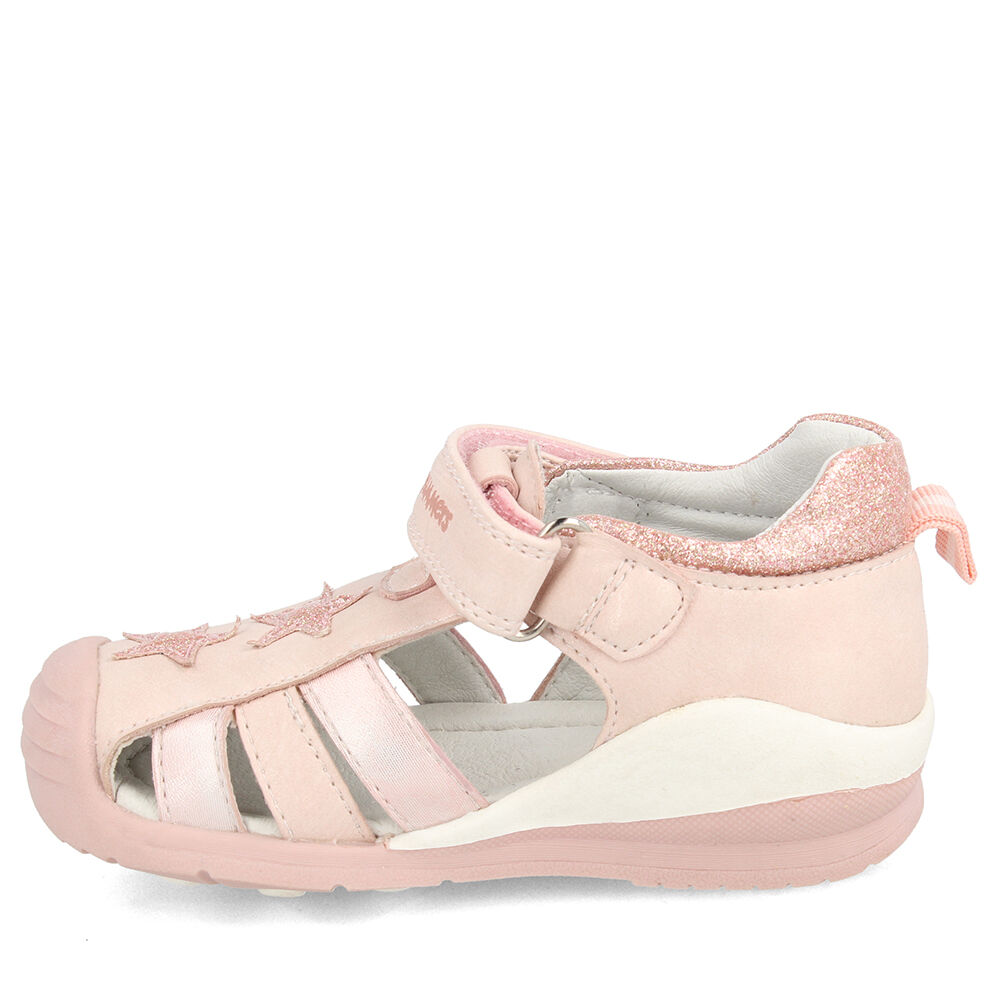 Sandalia Niña Bubblegummers Bio Fit Rosa Claro 18-21 image number 1.0
