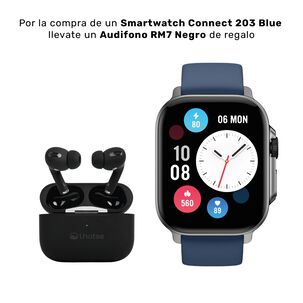 Pack Smartwatch Connect S03 Blue + Audífono Rm7 Black Lhotse