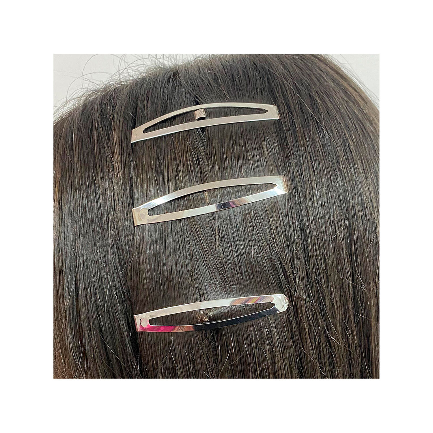 Set Clip Semiovalado Grande Besty Plateado 3u Plateado image number 1.0
