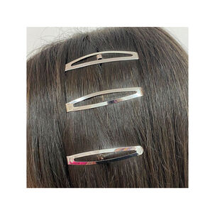 Set Clip Semiovalado Grande Besty Plateado 3u Plateado