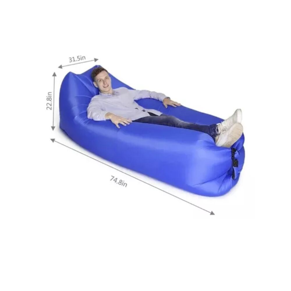 Sof&aacute; Sill&oacute;n Inflable Tumbona Coj&iacute;n Banano Camping Aire Playa image number 7.0