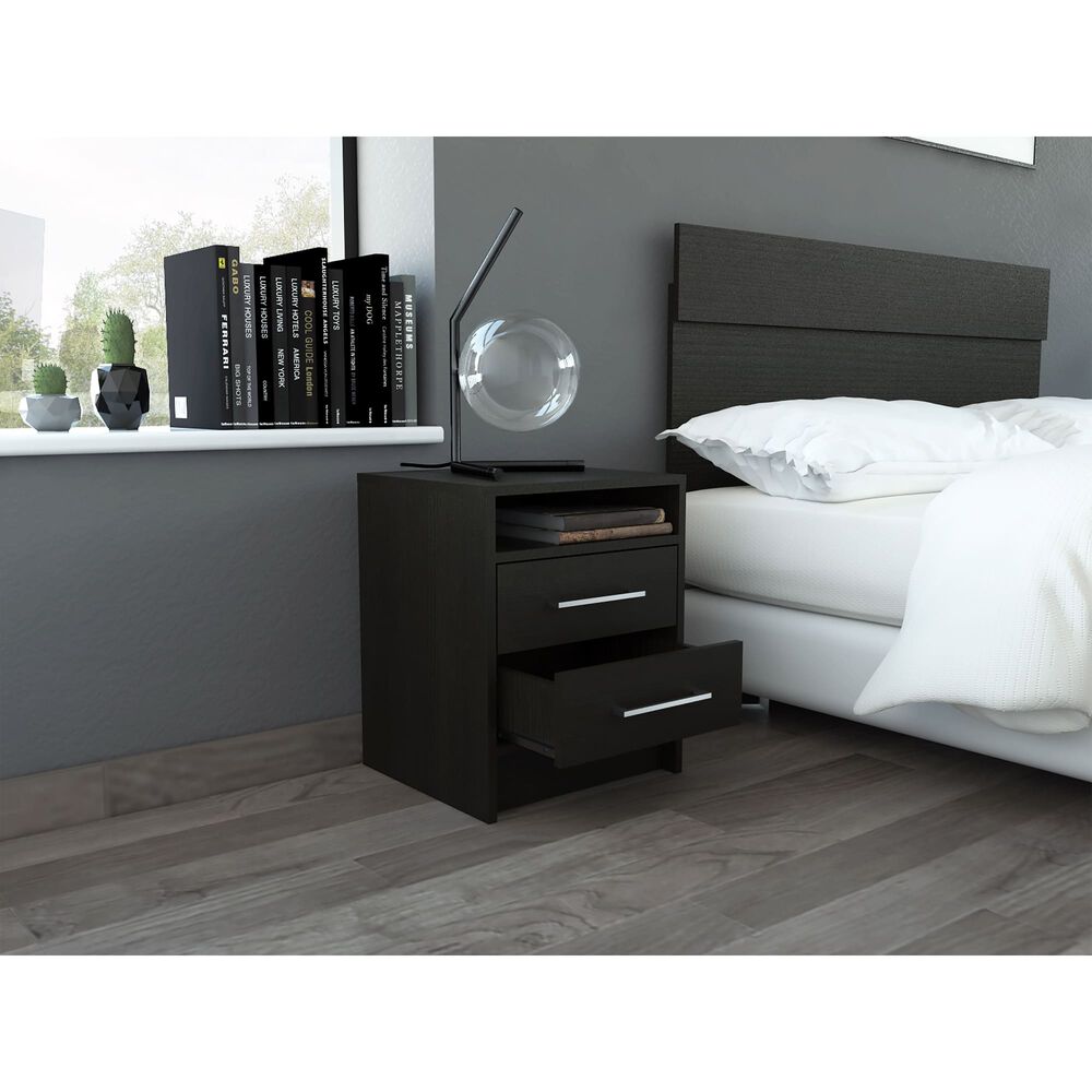 Velador 2 Cajones Fm-019n - Negro image number 8.0