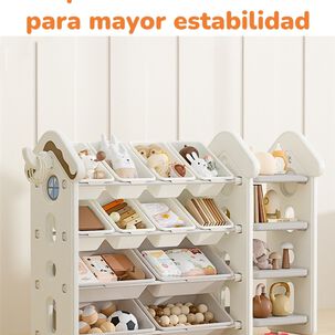 Estante Infantil Organizador De Juguetes Blanco By Lubabycas
