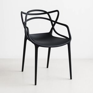 Silla De Terraza Exterior O Comedor Master - Negra