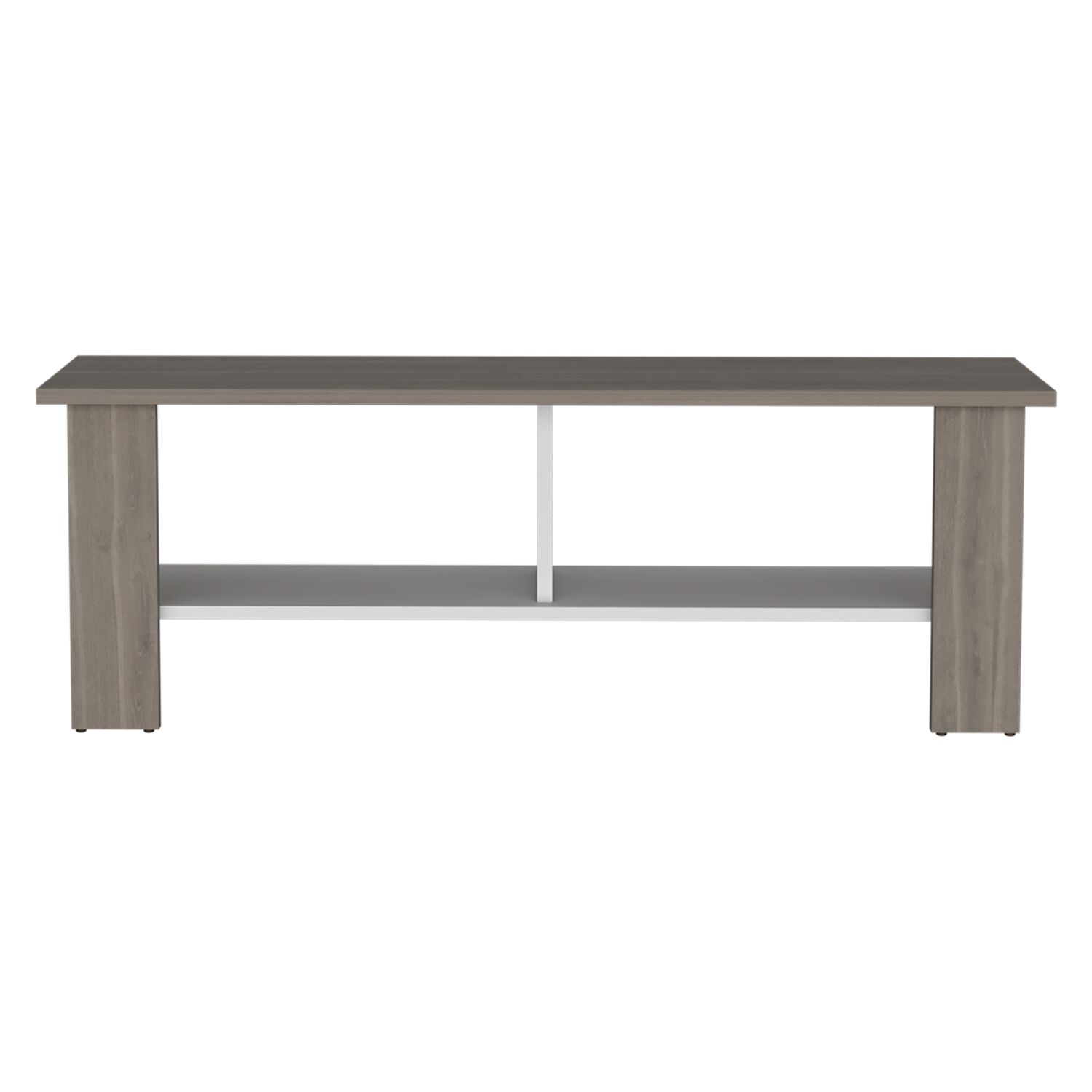 Rack Tv 50" Con 2 Repisas Fm-031b Beige Y Blanco image number 3.0