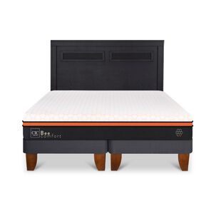 Cama Europea Cic Beecomfort / 2 Plazas / Base Dividida + Respaldo