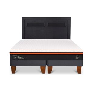 Cama Europea Cic Beecomfort / 2 Plazas / Base Dividida + Respaldo