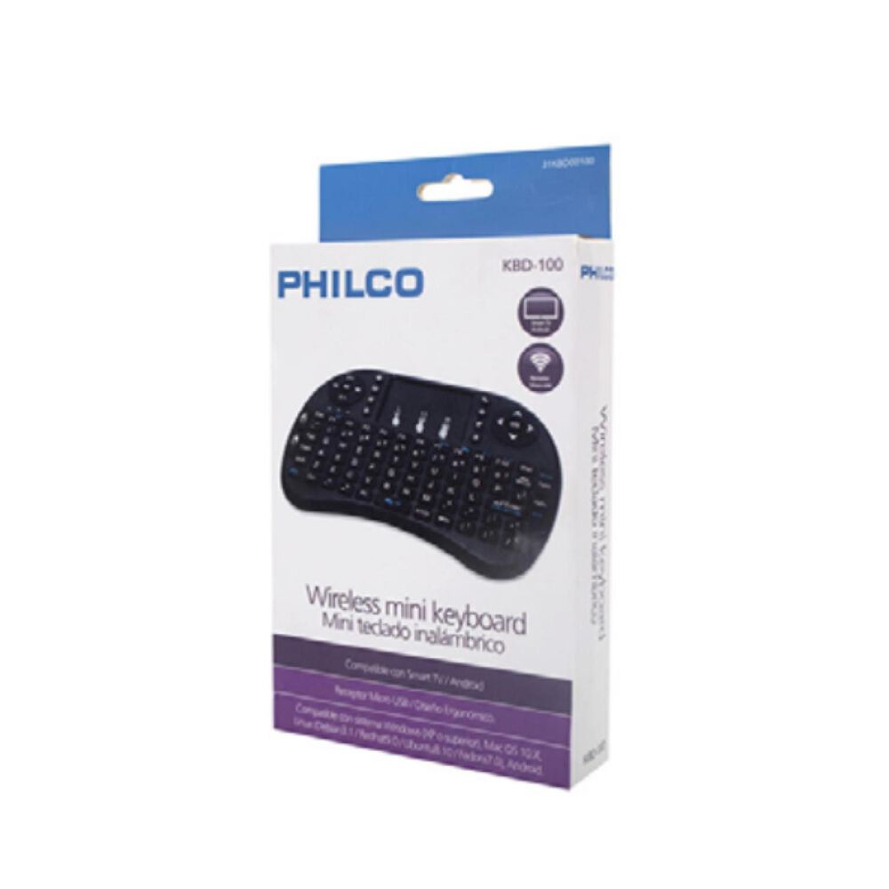 Teclado Inalambrico Mini Teclado Para Smart Tv Negro image number 2.0