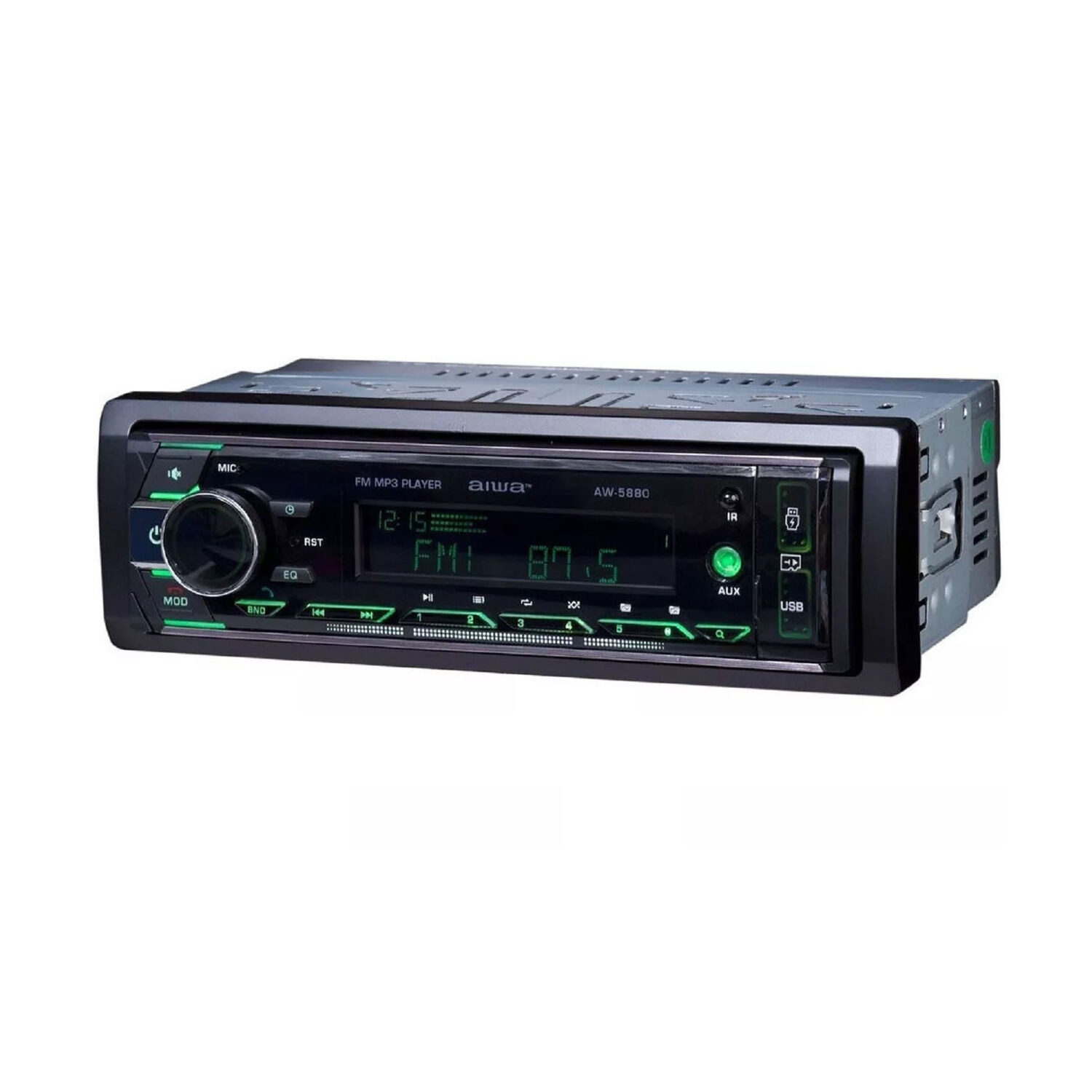 Radio De Auto Aw-5880 Con Usb, Bluetooth Y Lector De Tarjeta Sd image number 1.0