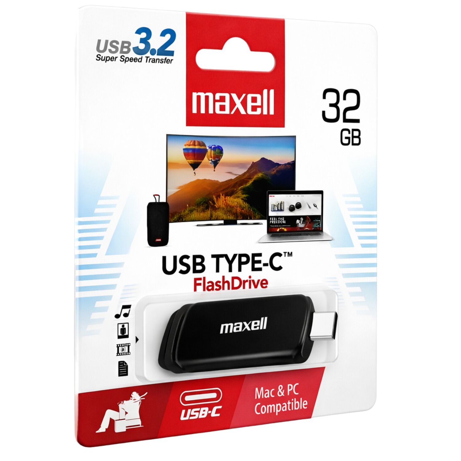 Pendrive Type-c Maxell 32 Gb Usb-c Versi&oacute;n 3.2 High Performance image number 0.0