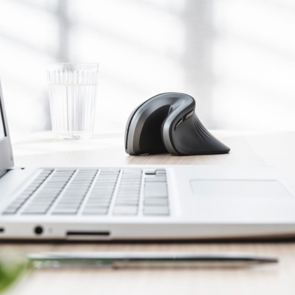 Mouse Vertical Inal&aacute;mbrico Ergon&oacute;mico Trust Verro Black 2g image number 7.0