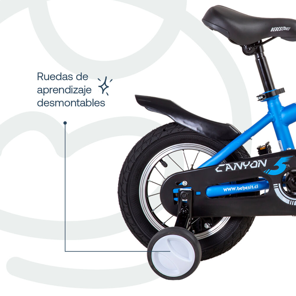 Bicicleta Infantil Canyon Aro 12 Azul Bebesit image number 5.0