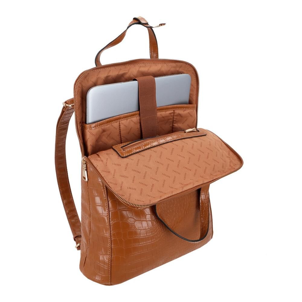 Mochila Notebook Secret Bulgaria Sc6 Café 15" image number 3.0