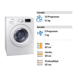 Lavadora Secadora Samsung WD11M4473MW/ZS / 11 Kg / 7 Kg