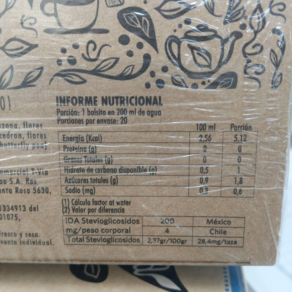 Te Blue Defeense Sin Stevia Sweetea 20 Bolsas image number 1.0