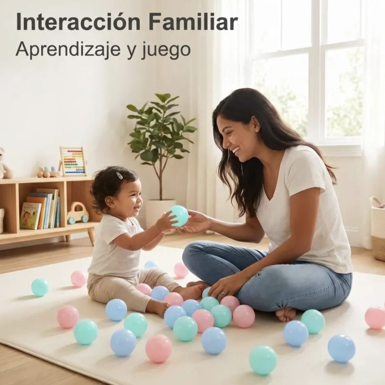 100 Pelotas Plasticas Colores Pasteles image number 4.0