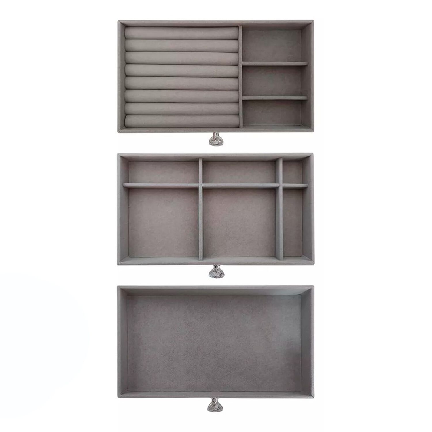 Organizador De Acr&iacute;lico Con 3 Bandejas Para Guardar Joyas image number 1.0