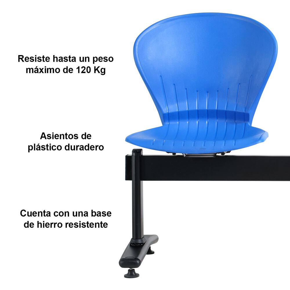 Silla Banqueta 3 Cuerpos Color Azul image number 2.0