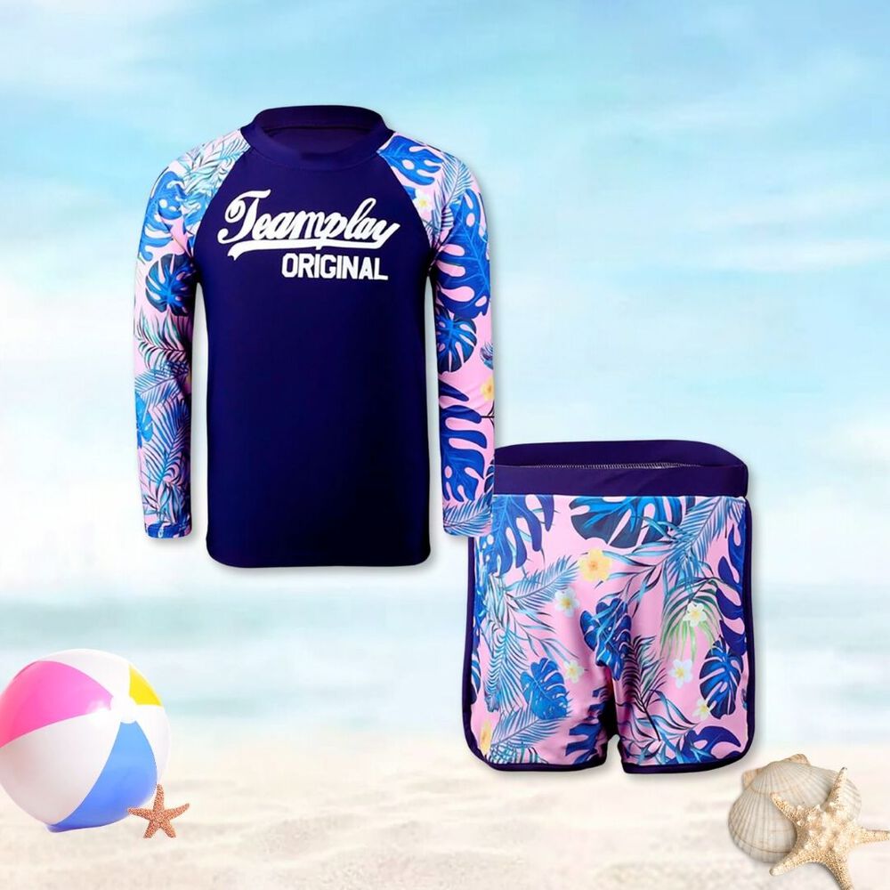 Traje De Baño 2 Piezas Manga Larga Niña Jump Kids image number 2.0