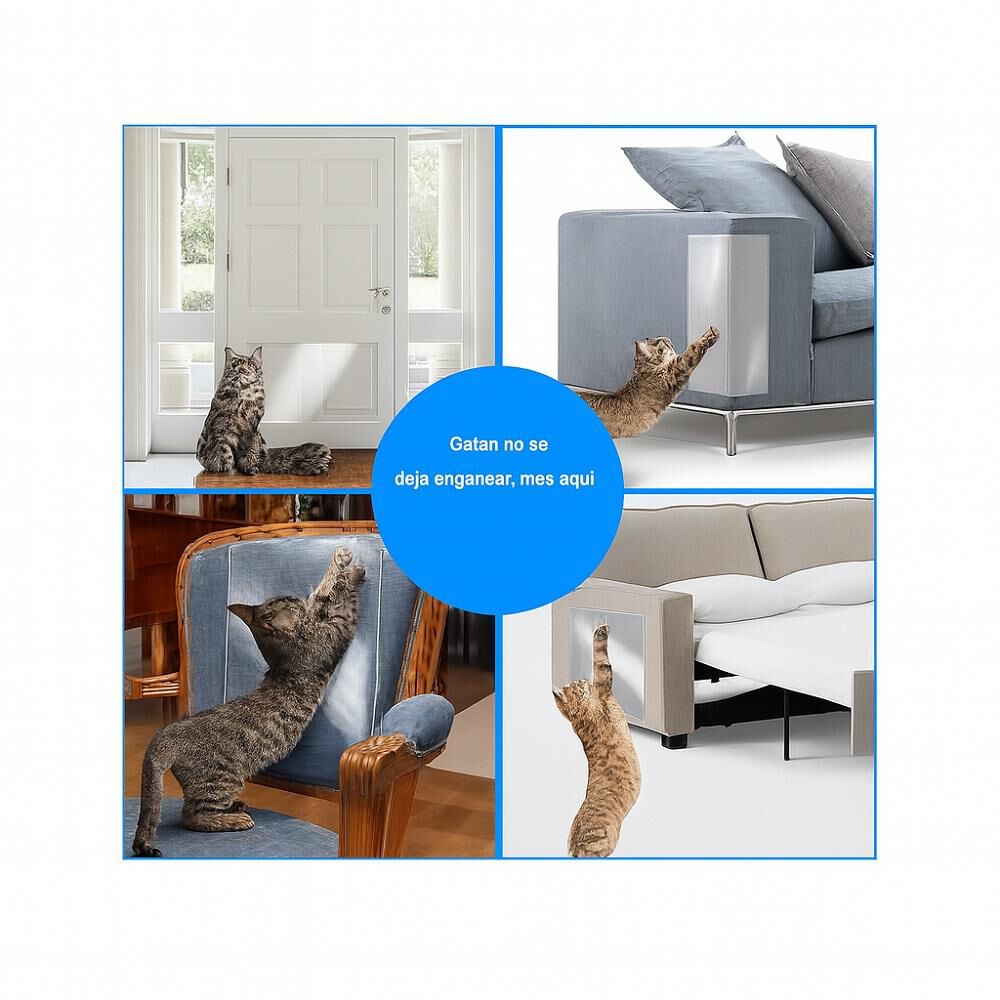 Pegatina Protectora Antiarañazos Para Sofá,protector De Gato image number 5.0