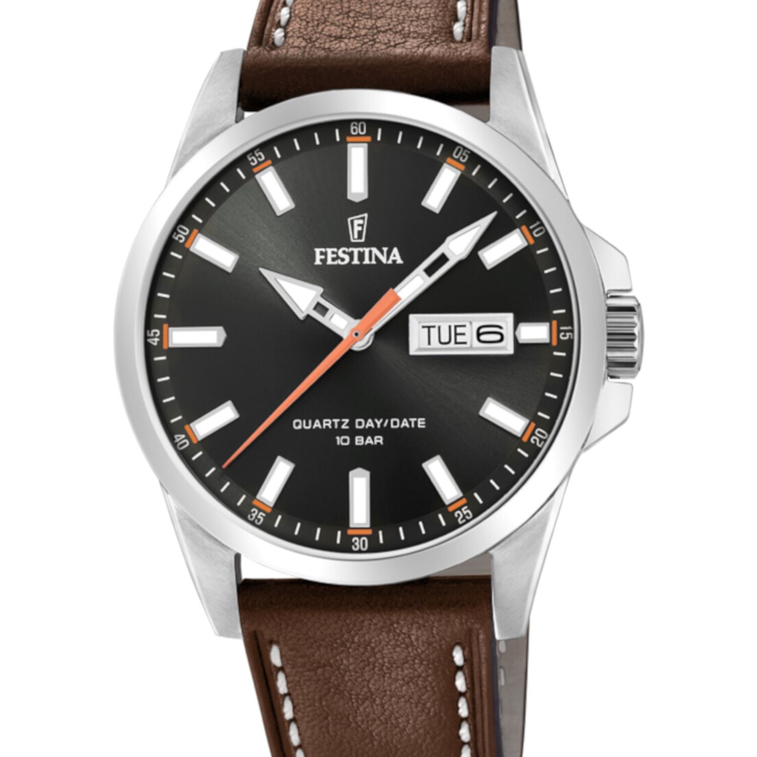 Reloj F20358/2 Festina Negro Hombre Acero Cl&aacute;sico image number 0.0