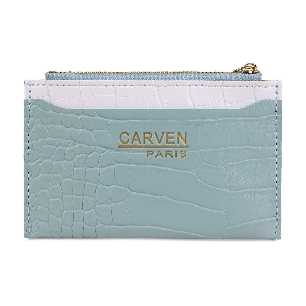Billetera Tarjetero Mujer Con Monedero Zoe Celeste Carven image number 1.0