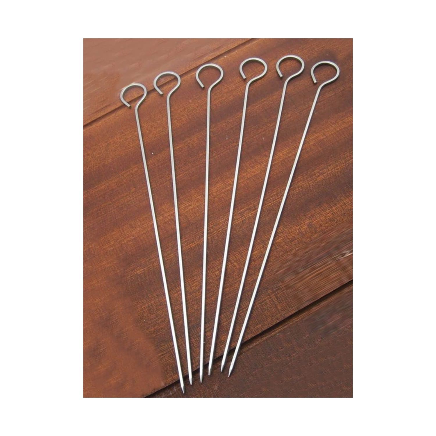 Set 6 Brochetas Metal 30cm Para Horno O Parrilla image number 0.0