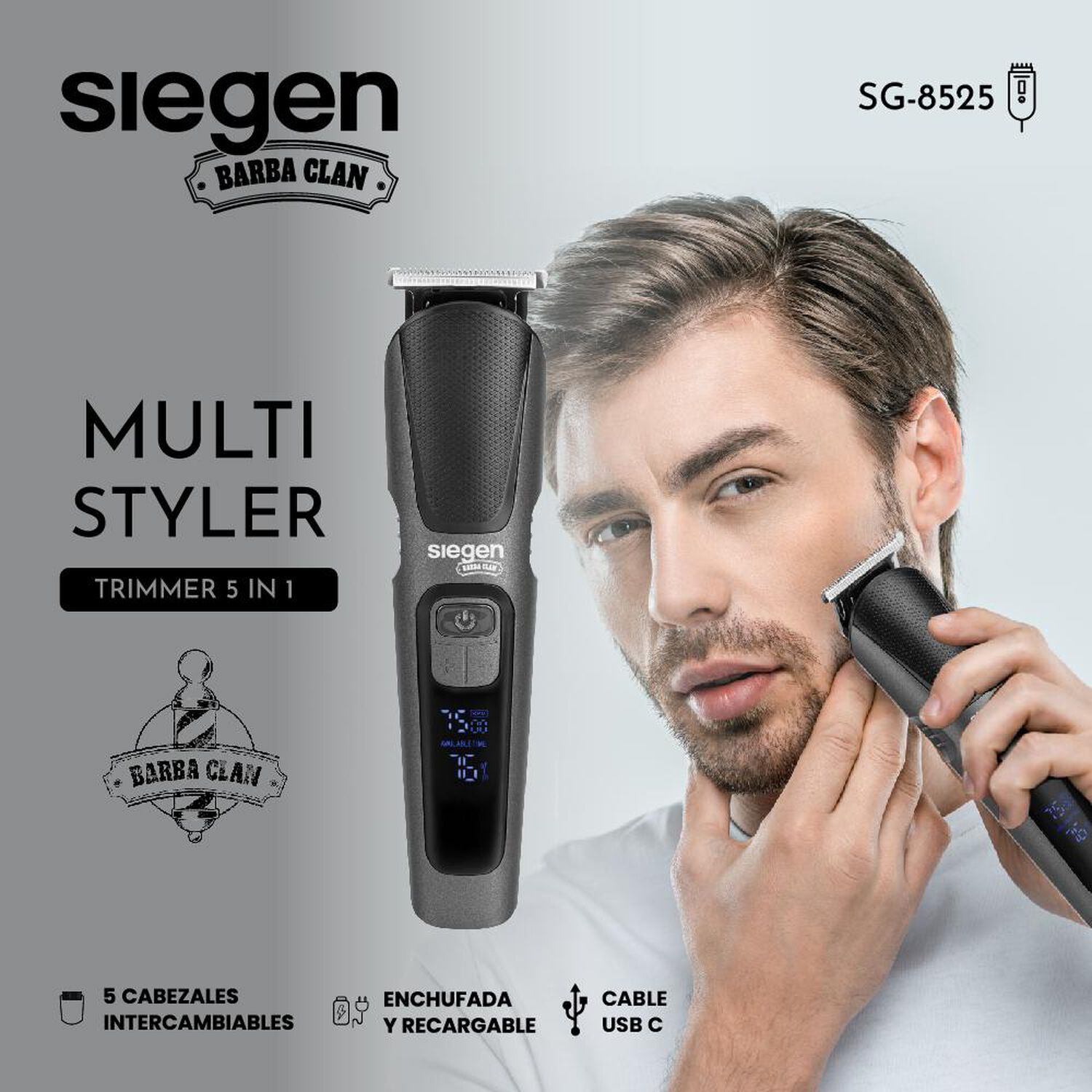 Corta Pelo Multistyler Siegen SG-8525 image number 2.0