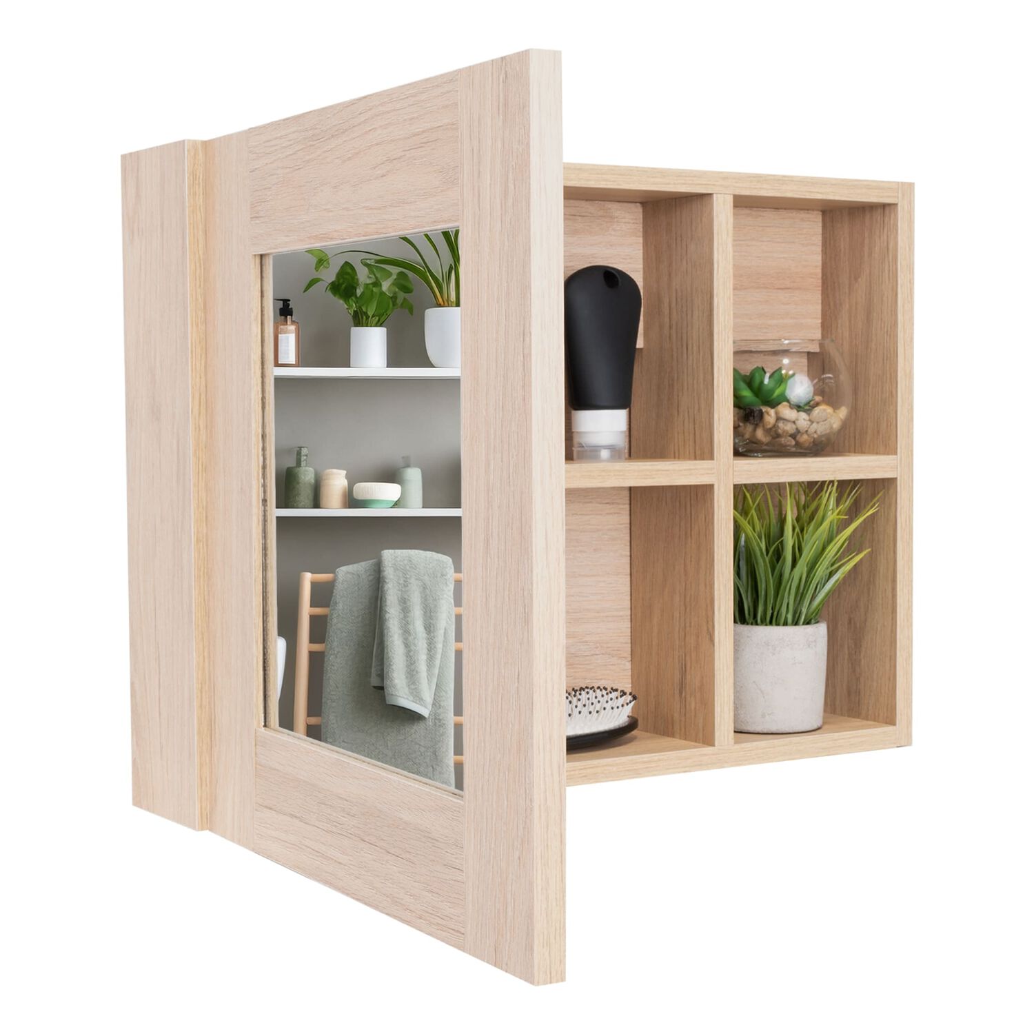 Botiquin 1 Puerta 40x55x12.1 Cm Caf&eacute; Claro image number 2.0
