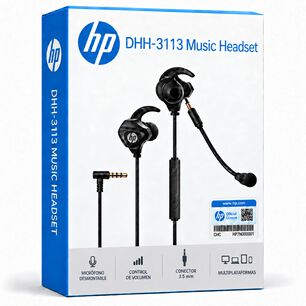Aud&iacute;fonos Hp Con Micr&oacute;fono Desmontable Jack 3.5mm Dhh-3113