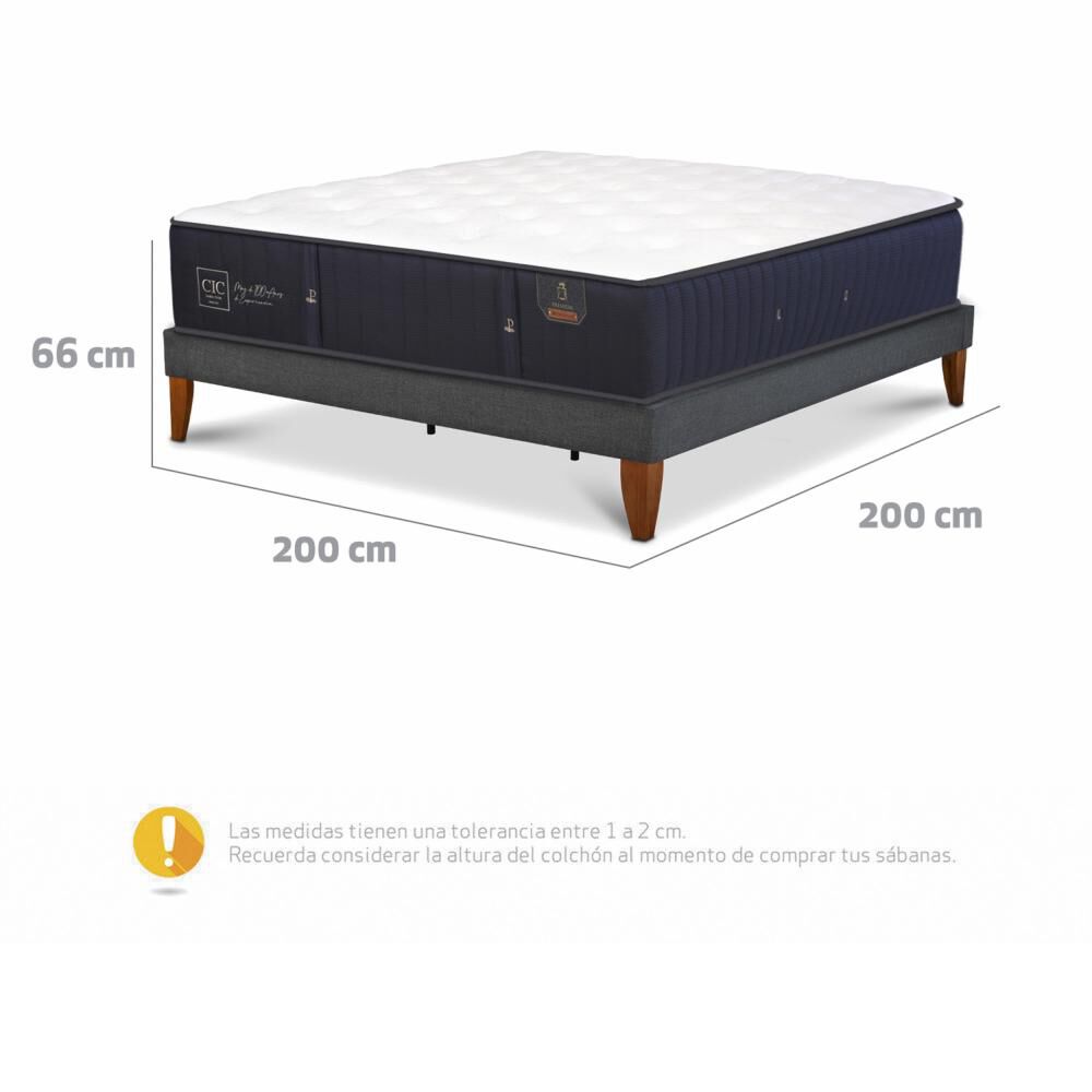 Cama Europea Cic Ce Box Premium / Super King / Base Normal image number 4.0