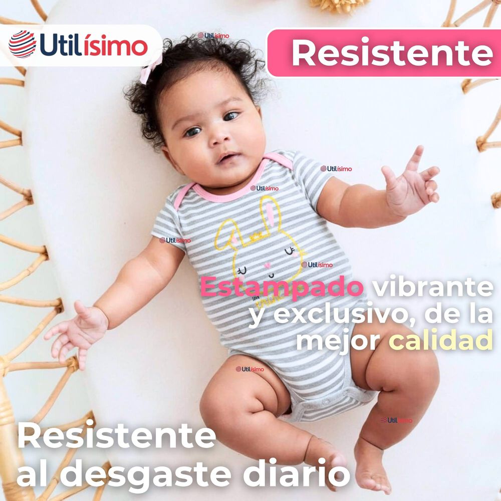 Pack 4 Bodys Niña Manga Corta Tedmimak 100% Algodón Sparkle Like A Princess image number 6.0