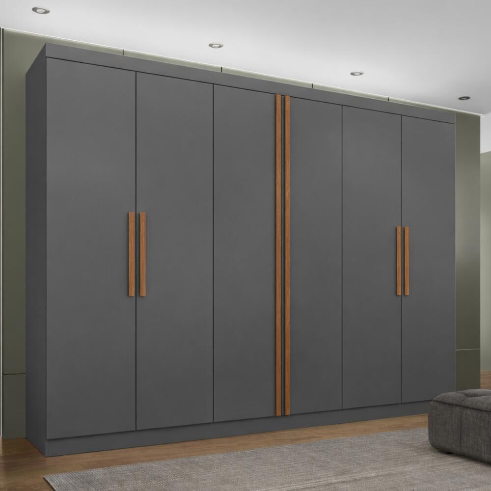 Cl&oacute;set Di Poretti Design Closet Titanium / 6 Puertas / 4 Cajones image number 4.0