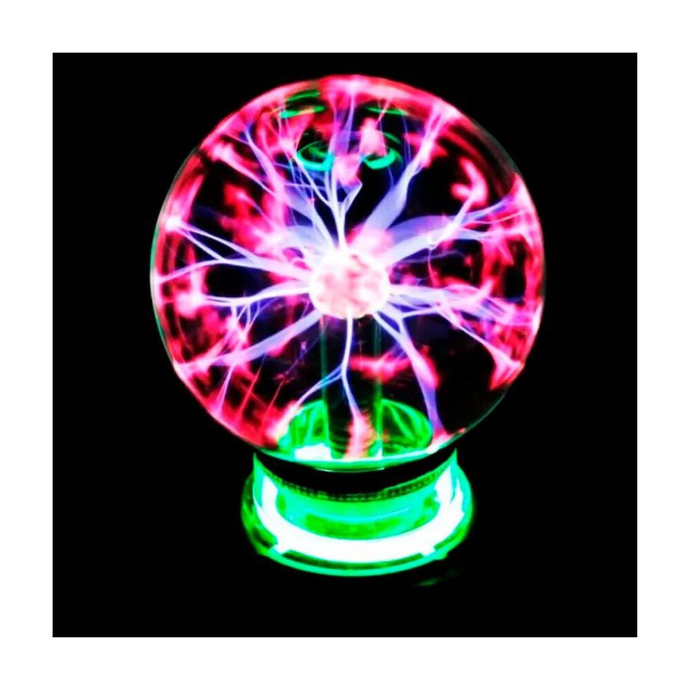 Bola Lampara De Plasma El&eacute;ctrica Plasma Light Negro Transparente image number 1.0