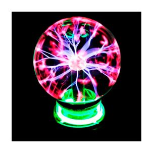 Bola Lampara De Plasma El&eacute;ctrica Plasma Light Negro Transparente