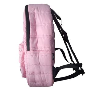 Mochila Rosa Acolchada Moderna Escolar Casual Liviana