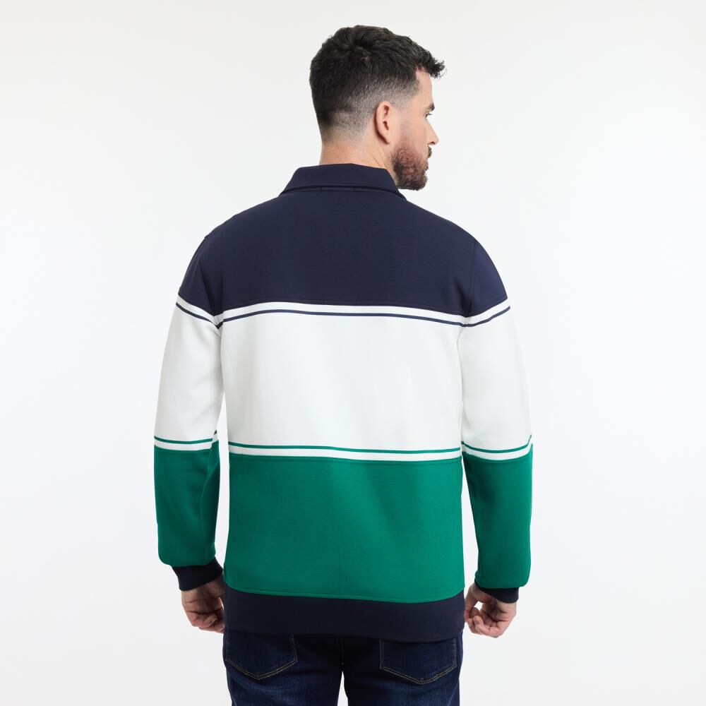 Polerón Bloque Color Cuello Alto Hombre The King's Polo Club image number 3.0