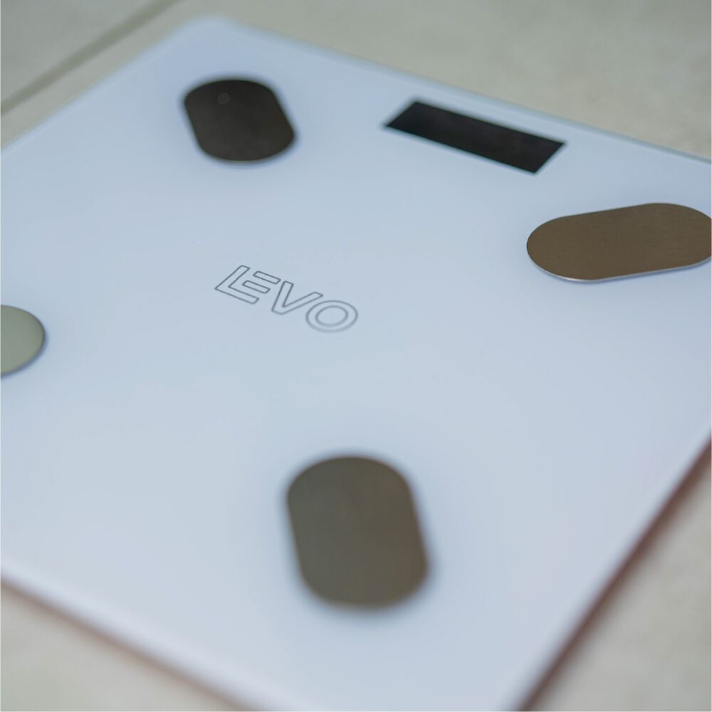 Pesa Digital Balanza Ba&ntilde;o Bluetooth Blanca Inteligente Levo image number 5.0