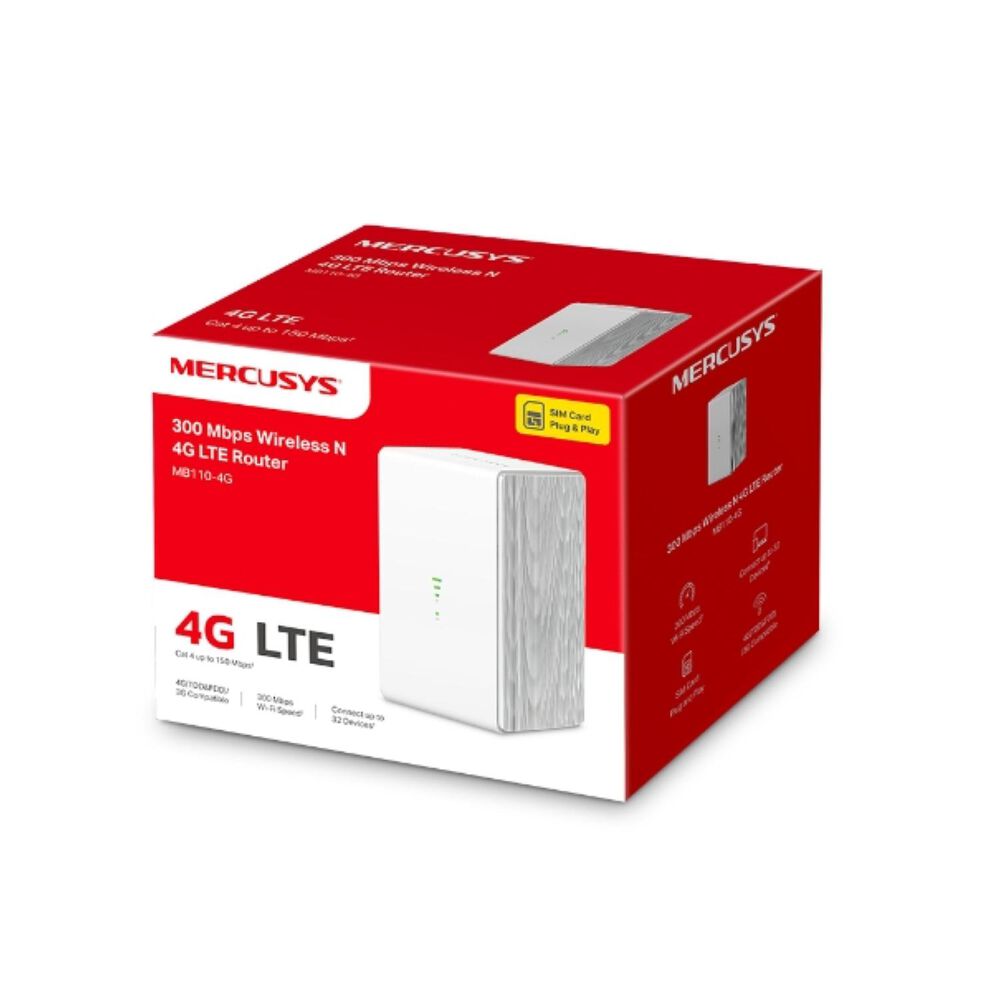 Router Wifi Inalambrico 4g Lte 300mbps Mb110-4g image number 2.0