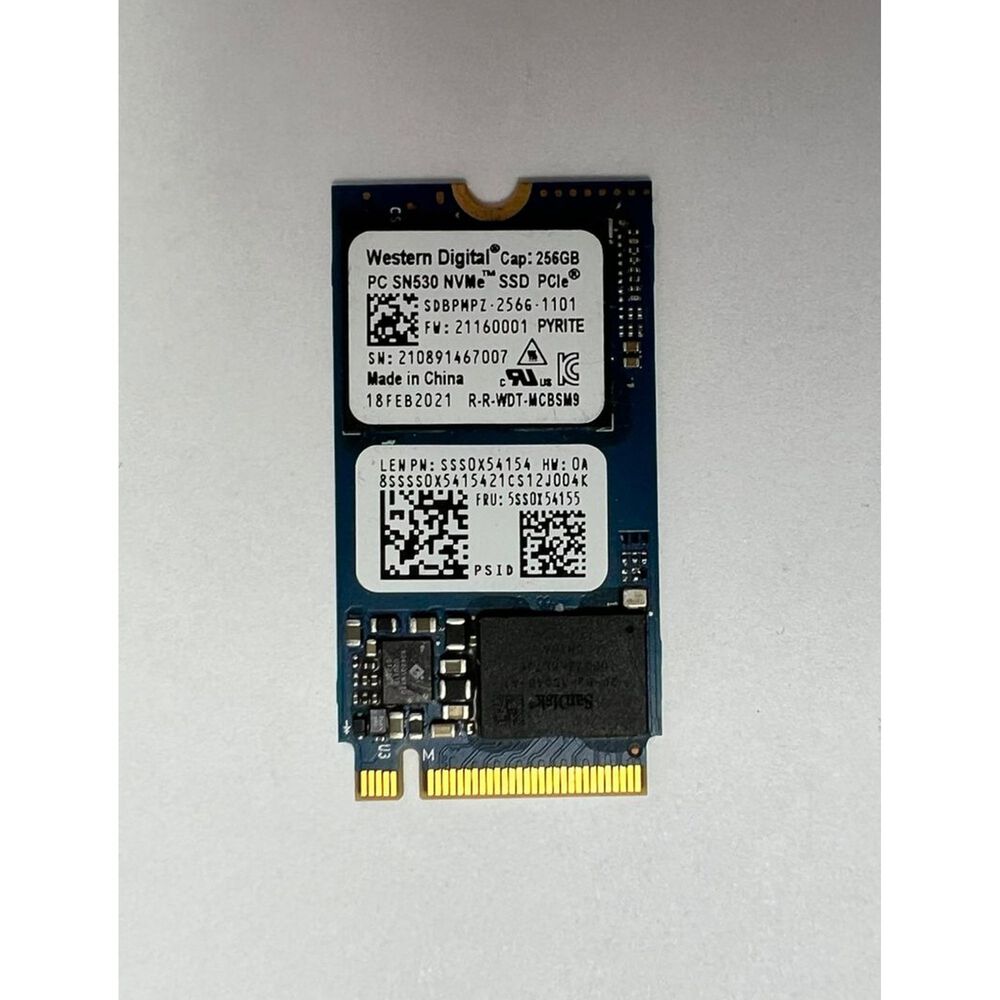 Ssd Western Digital 256gb/ Nvme M.2 Ssd 5ss0x54155 / Open Box image number 1.0